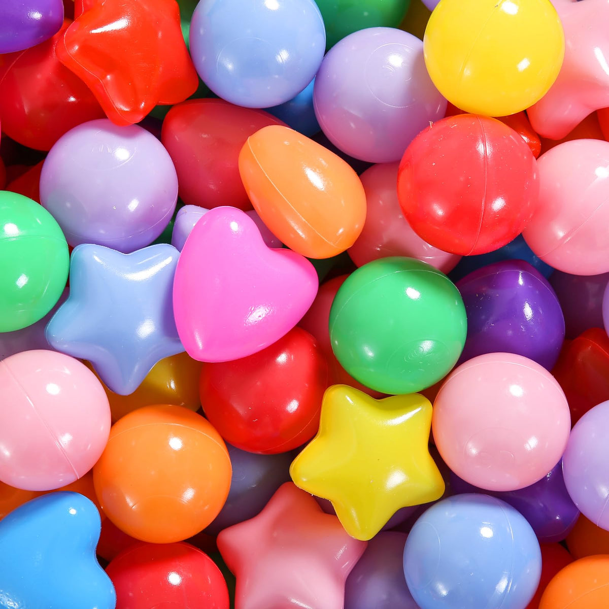 Pack of 100 200 500 BPA Free Non-Toxic Crush Proof Play Balls O485