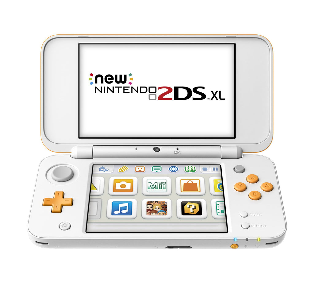 White Orange 2DS XL Console U4250