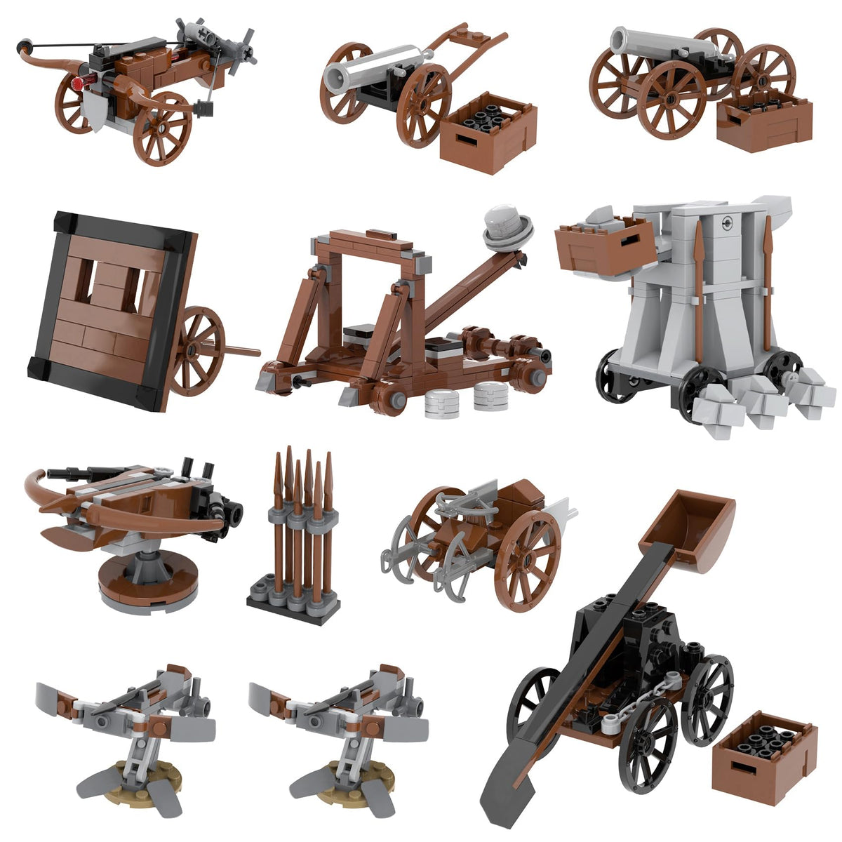564 Pcs Medieval Weapons Building Block Set P7285
