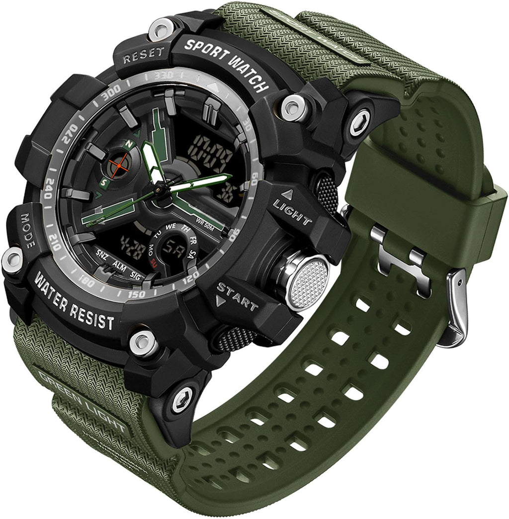 Waterproof Fluorescent Green Digital Watches D89365