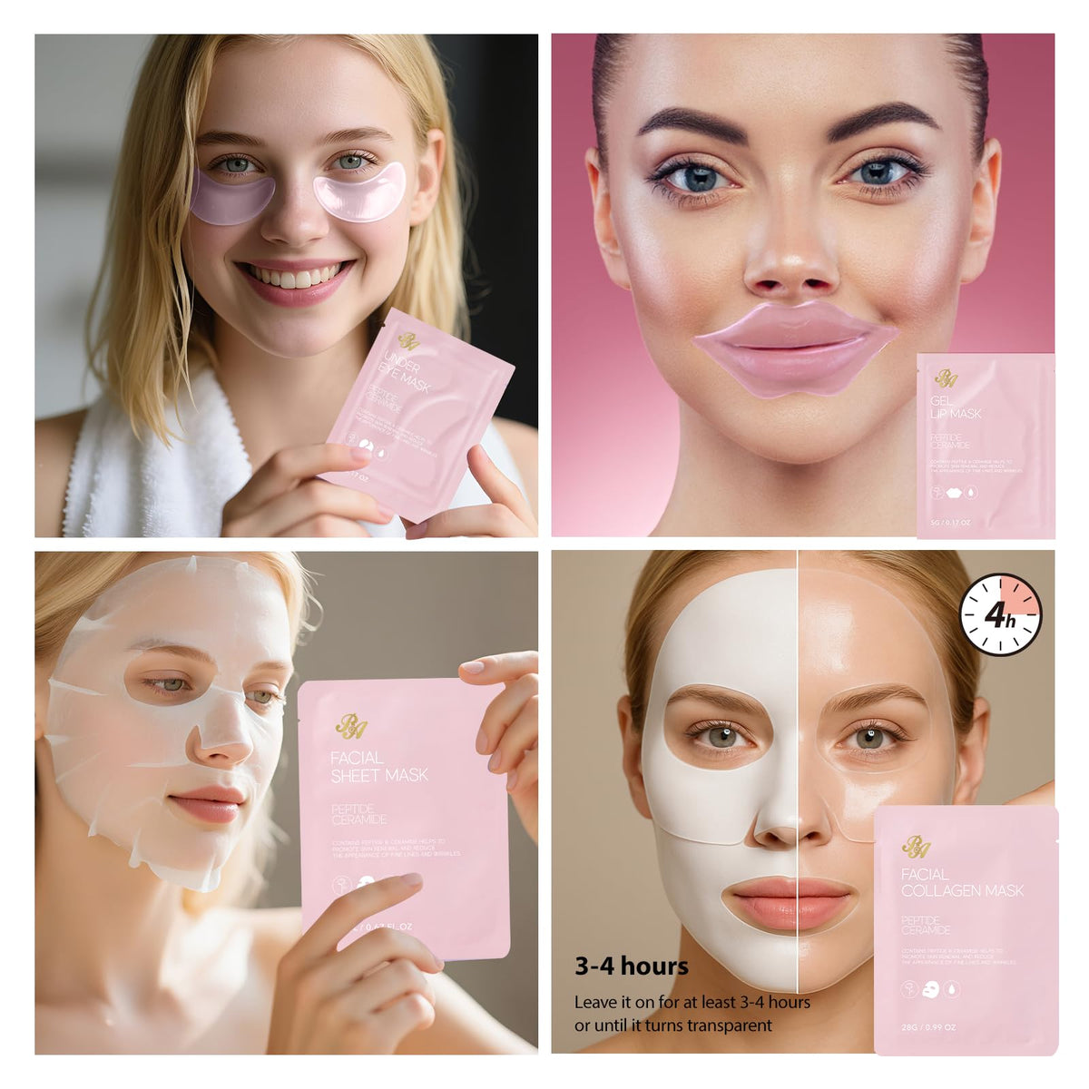 55 Pcs Rose Hydrating Skin Care Set F579