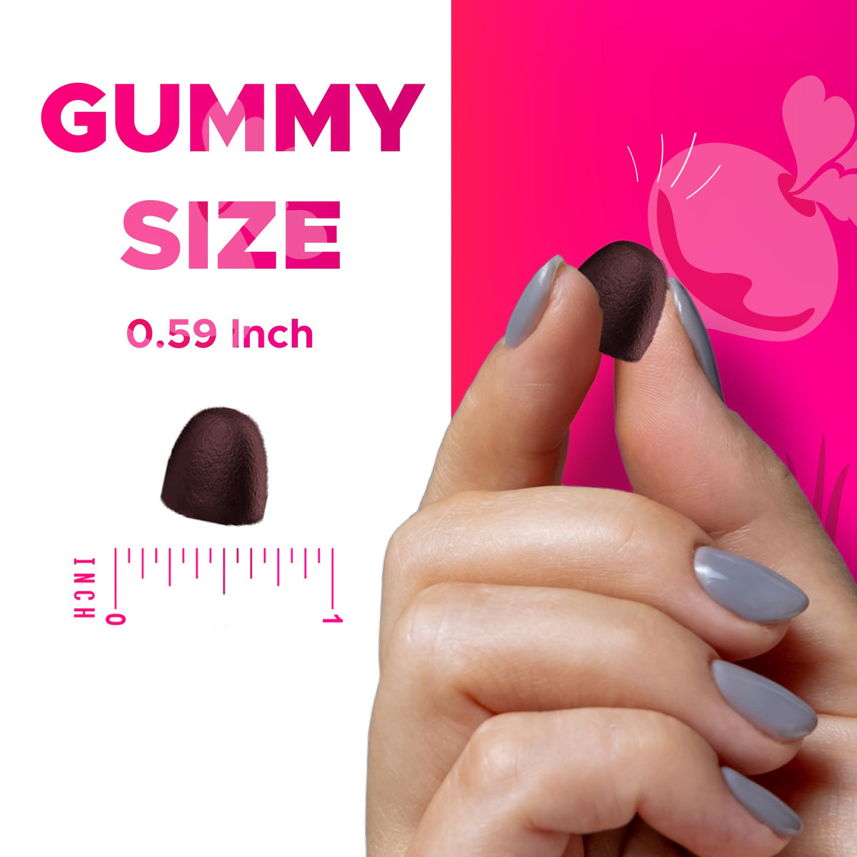 Beet Root Gummies with B6, B12, Grape Seed, Pomegranate & Nicotinamide 60 Count L590888