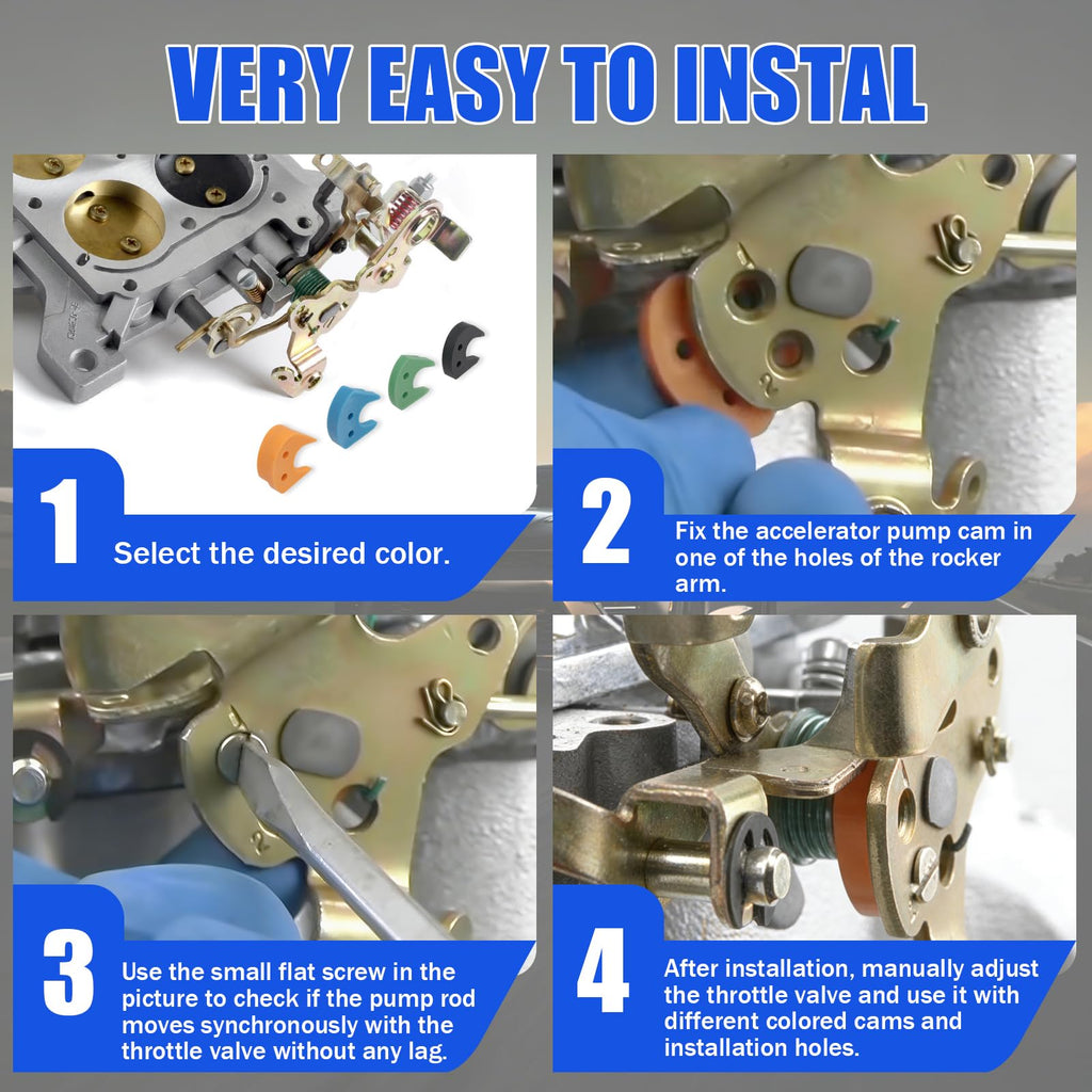 8-Piece Accelerator Pump Cam Assortment Kit M2336