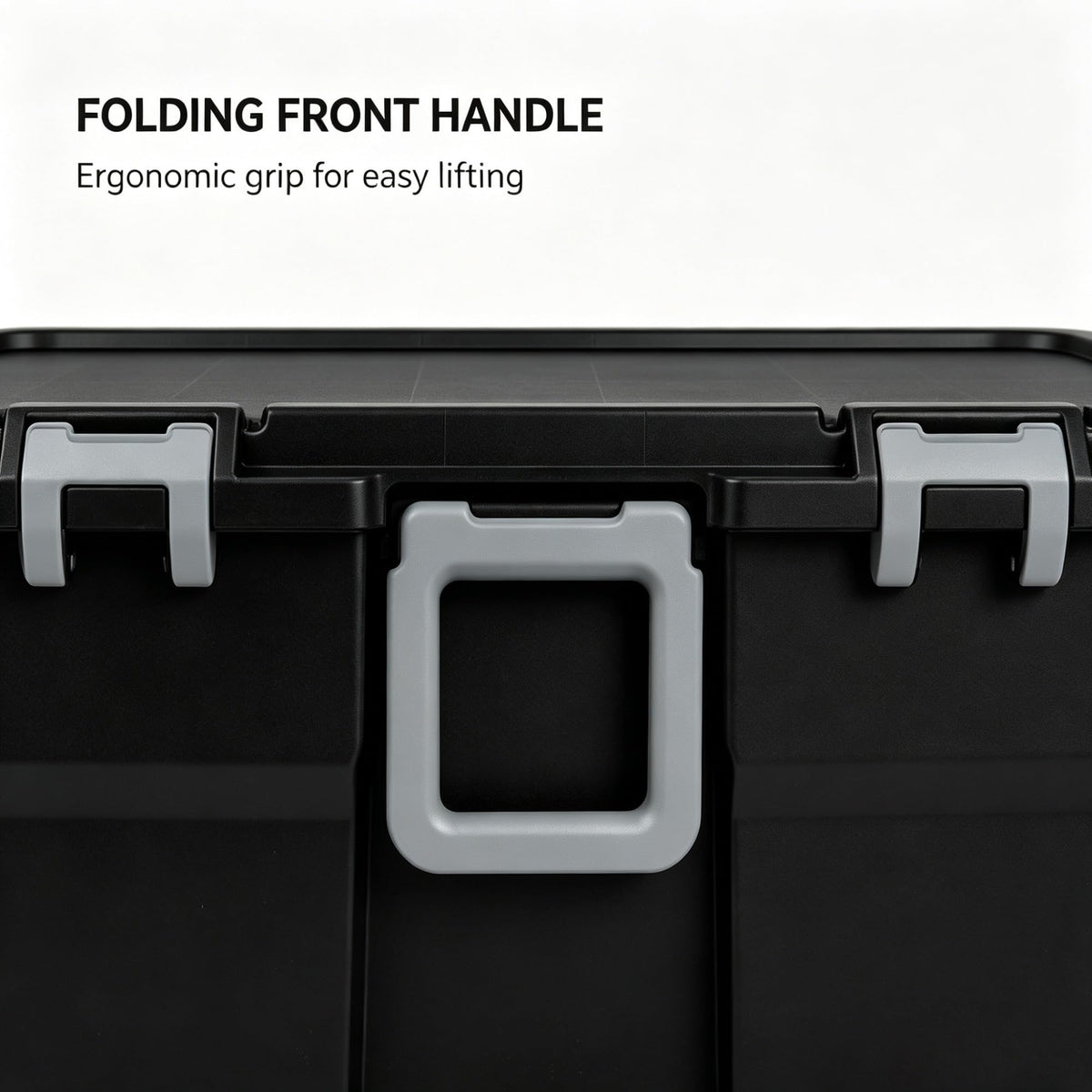 Black 2 Pack 22 Gallon Wheeled Plastic Storage Trunk V94001