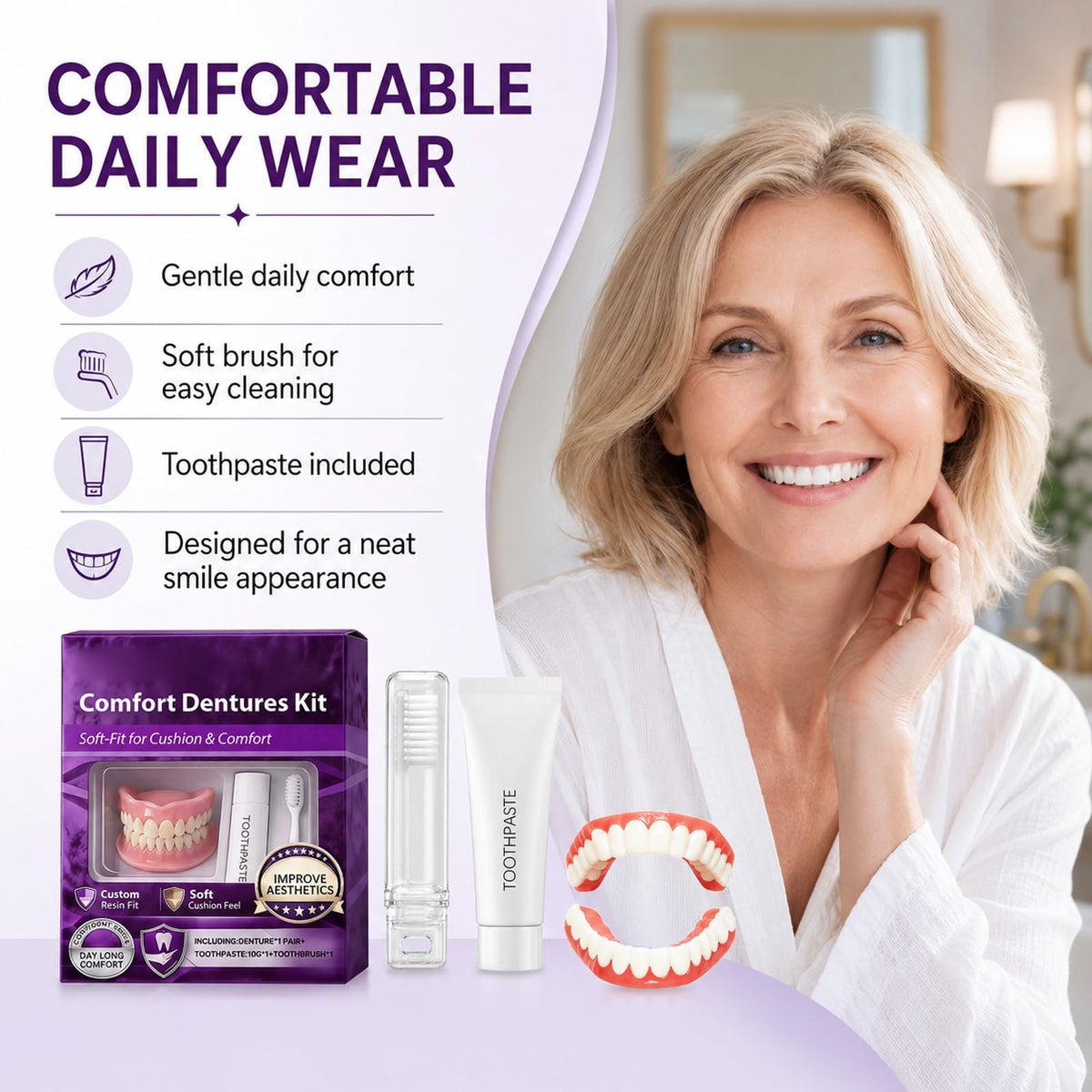 Heat Moldable Silicone Denture Kit W7946