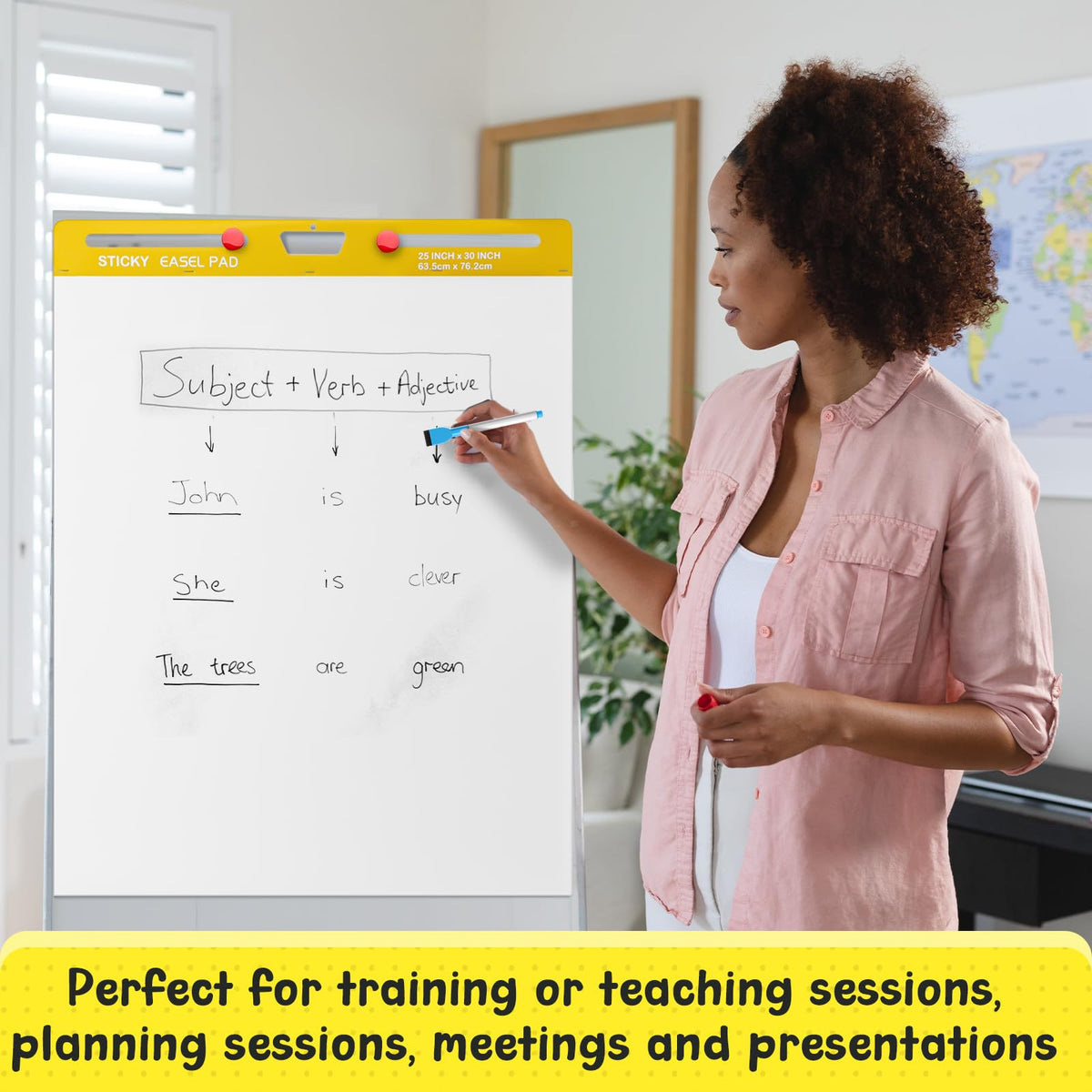 Thickened Sticky Easel Pad, 25 x 30 In, 20 Sheets/pad F501550