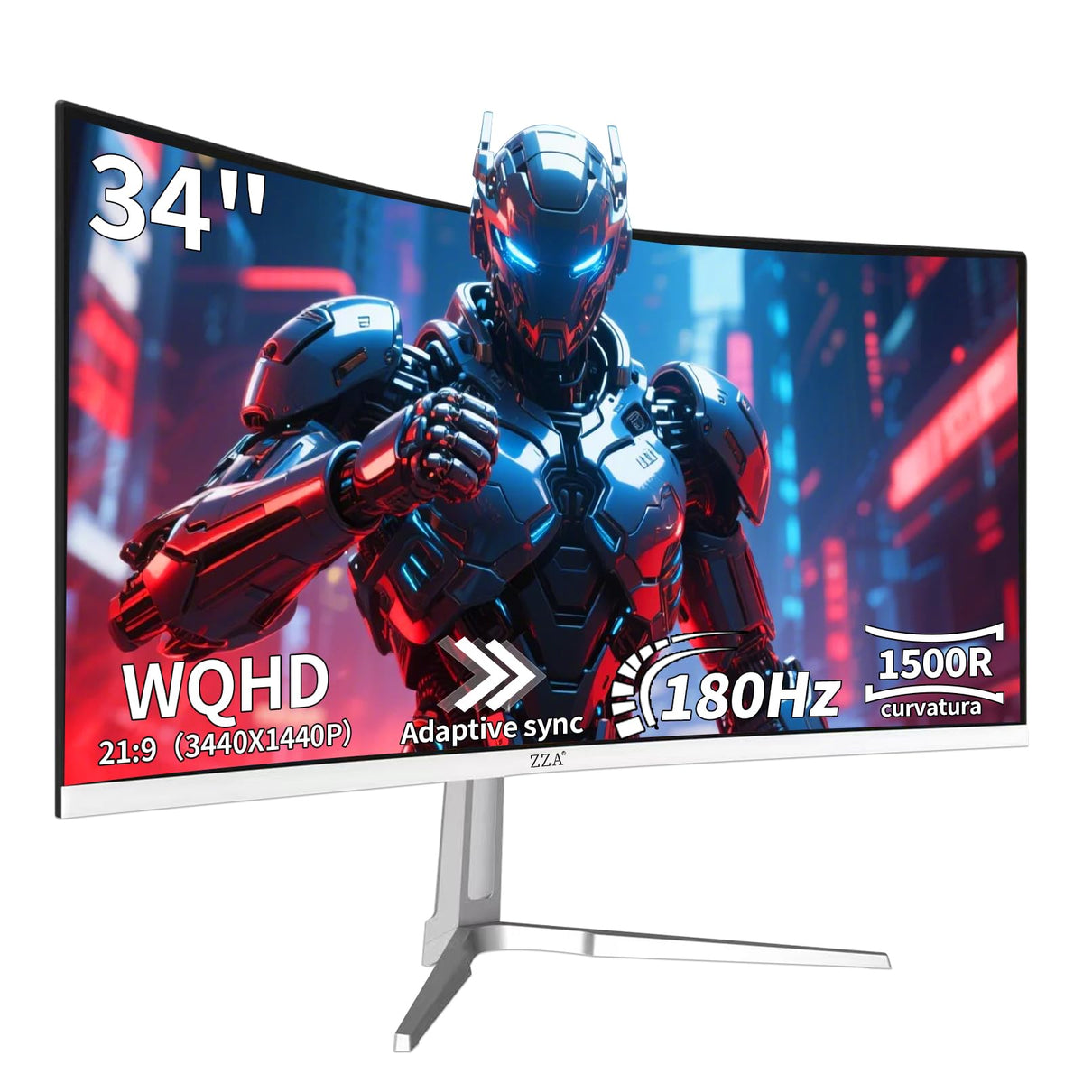 34 Inch Curved 1500R WQHD 180hz VA Gaming Monitor J1161