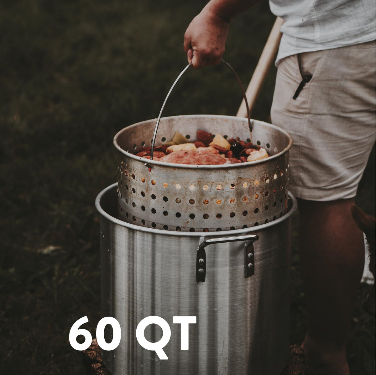 Seafood Boil Kit with Propane Burner and 60Qt Pot with Basket S8068