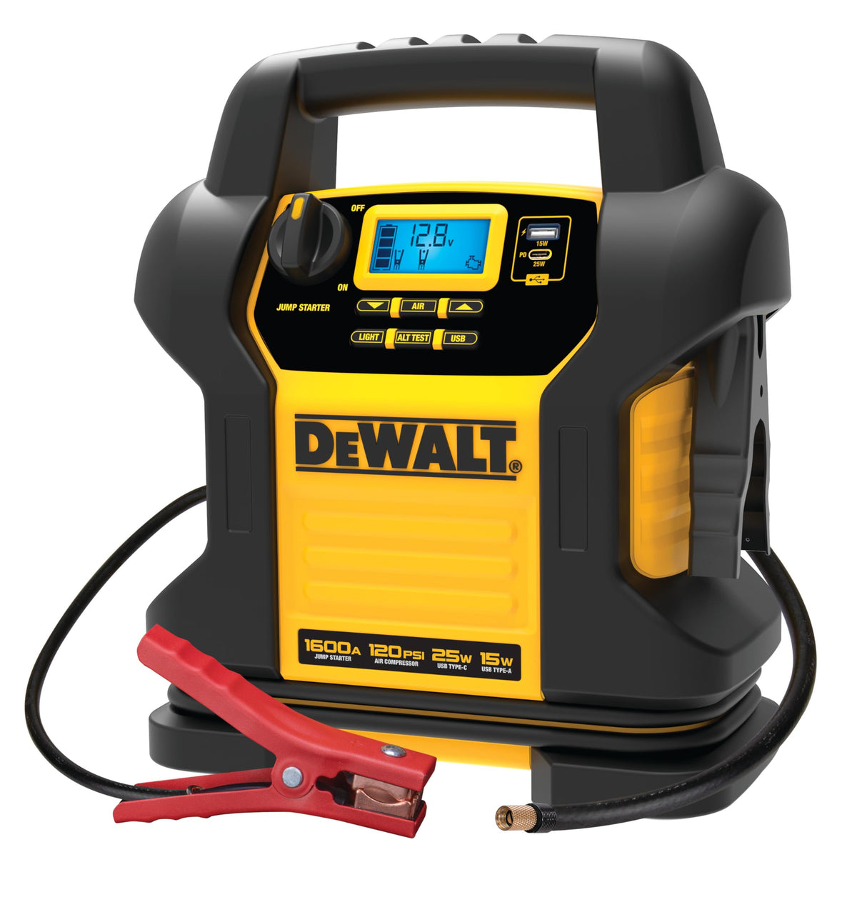 1600 Peak Amp Jump Starter with 120 PSI Air Inflator N6496