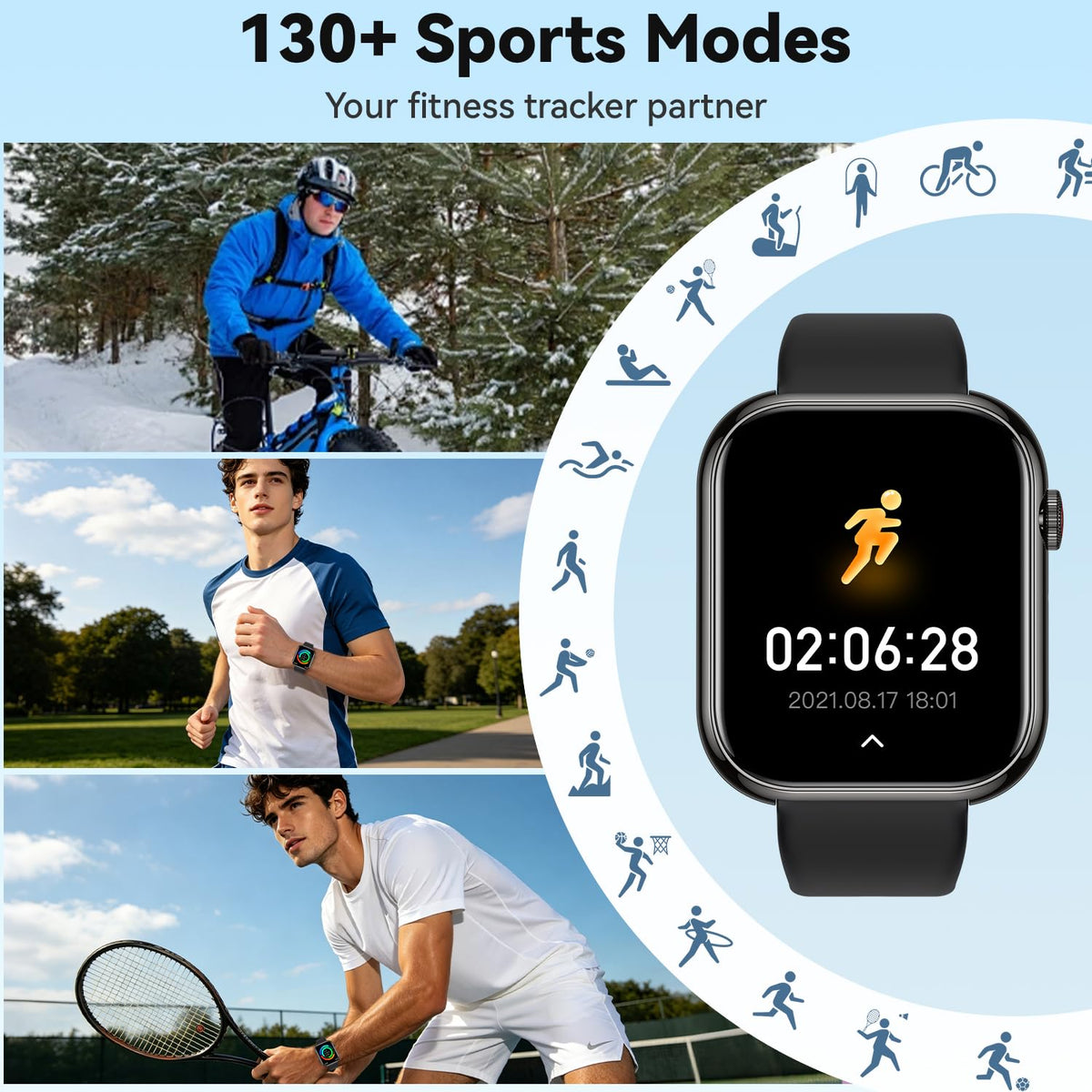 1.85" HD Touchscreen IP68 Waterproof Smart Watch Z4627