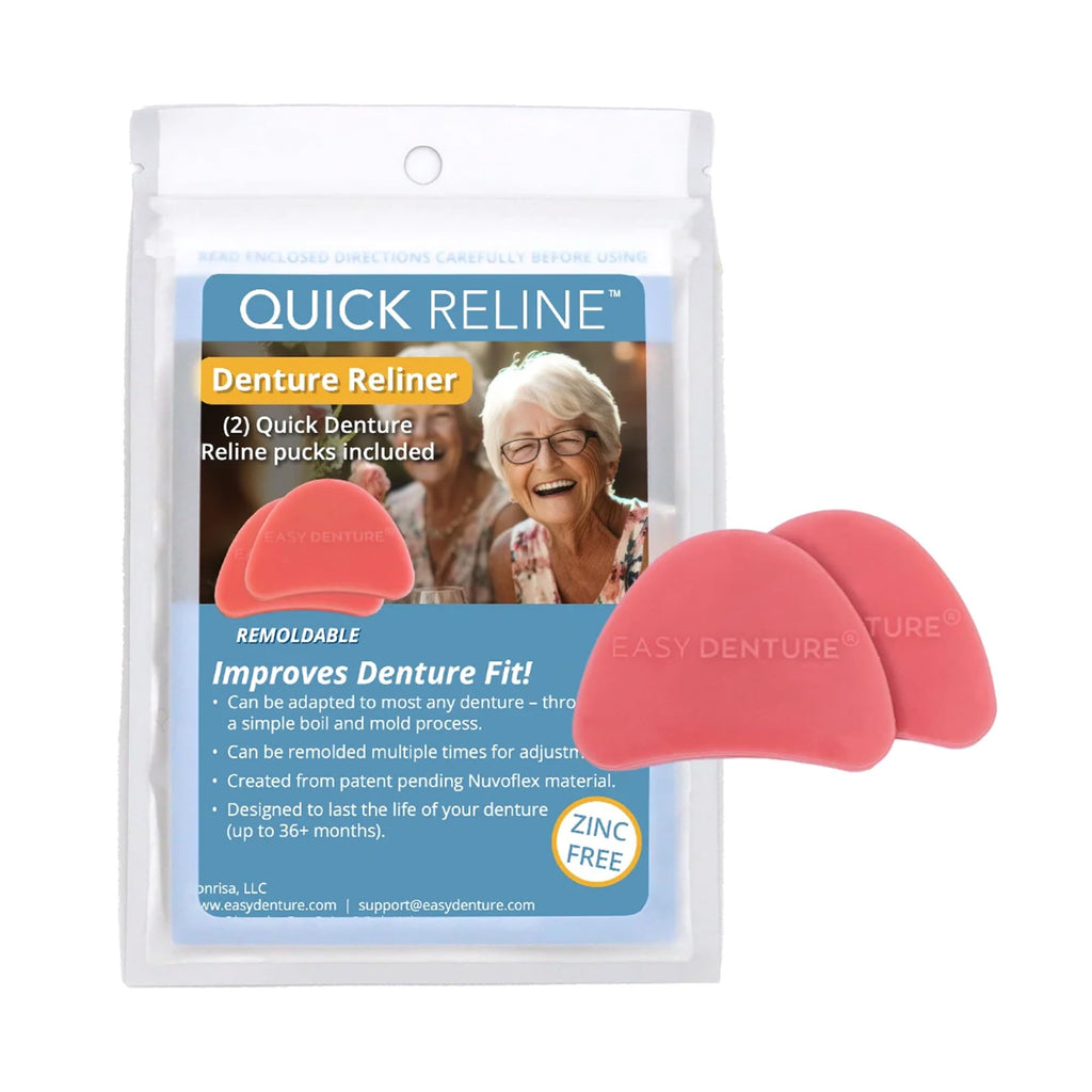 Boil & Fit Denture Reliner Kit with 2 Pucks, Zinc-Free J859941