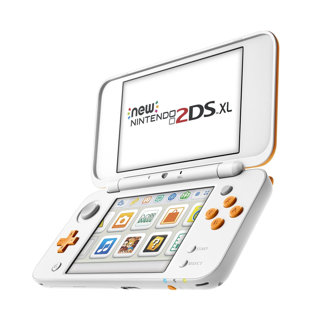 White Orange 2DS XL Console U4250