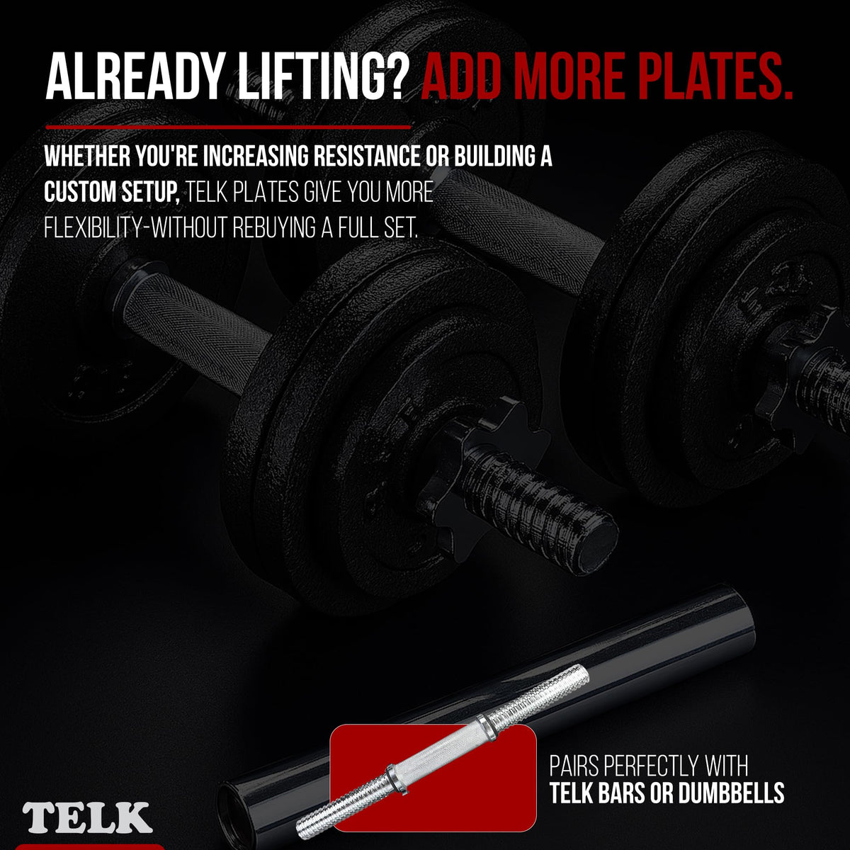 Adjustable Dumbbell Set with Cast Iron Plates J8729