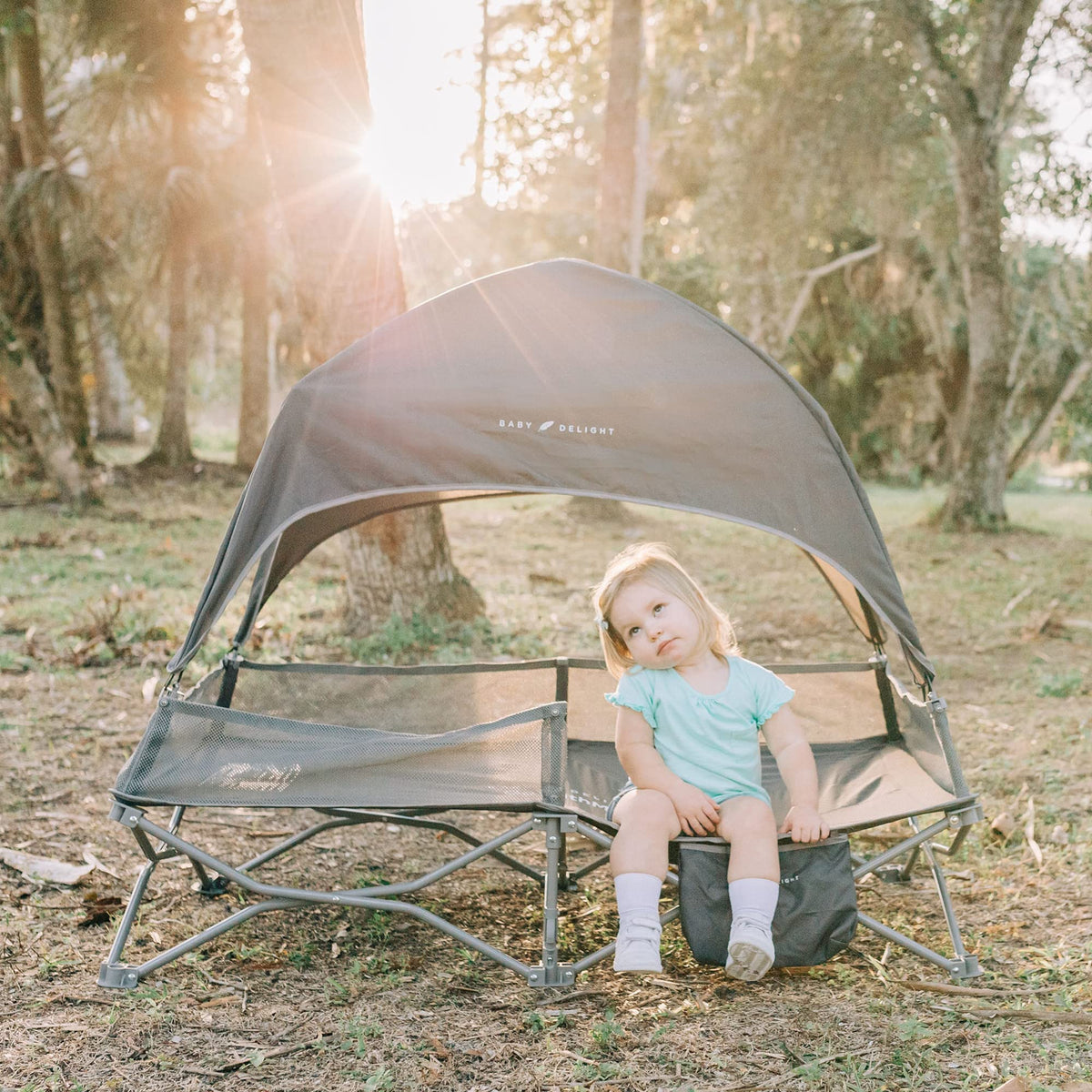 Portable Cot Grey W166405