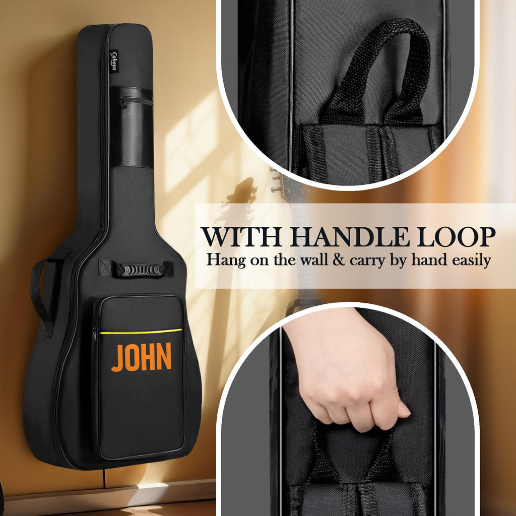 Soft Water Resistant Padded Guitar Gig Bag with Shoulder Straps and Pockets H243908
