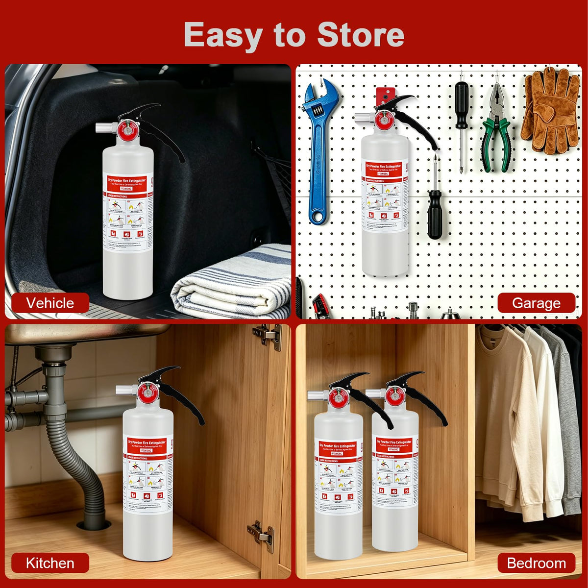 2.5 lb ABC Dry Chemical Fire Extinguisher B16185