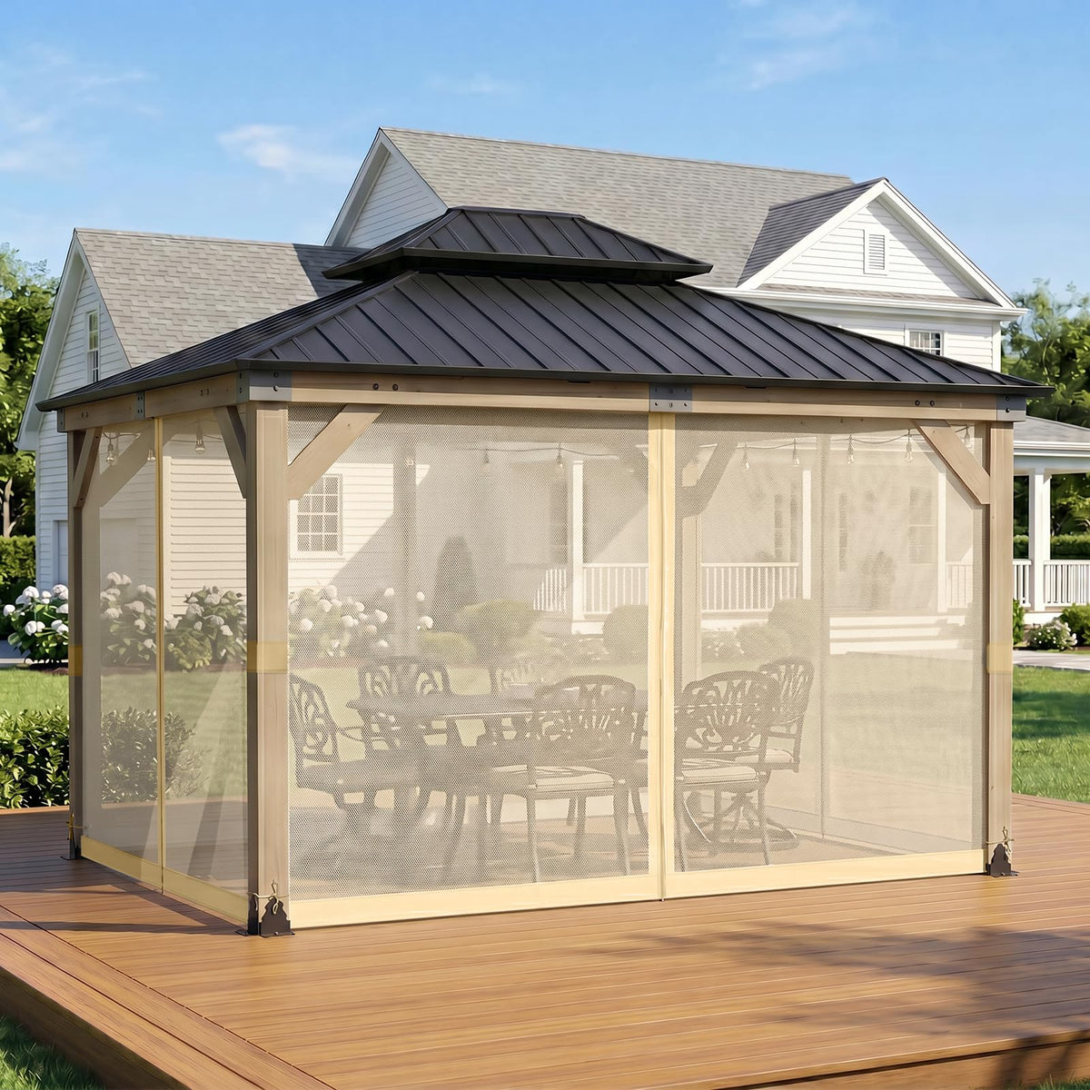 12'x14' Mosquito Netting Screen for Gazebo H799