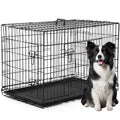 42 inch Folding Metal Wire Dog Crate with Double Door G3017