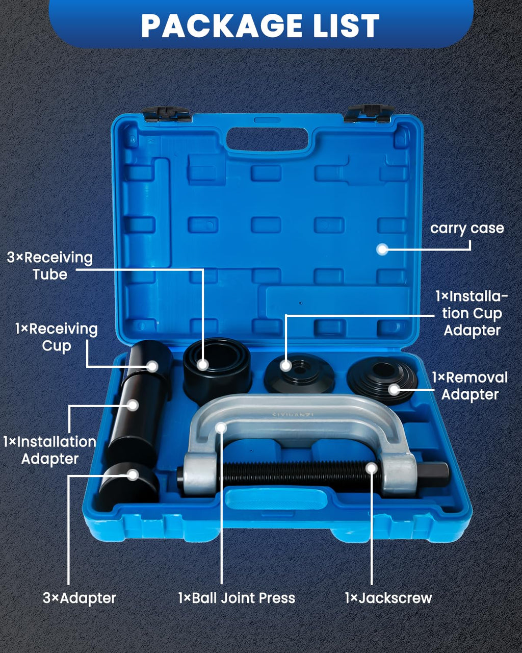 10-Piece Ball Joint Press and Removal Kit U2560