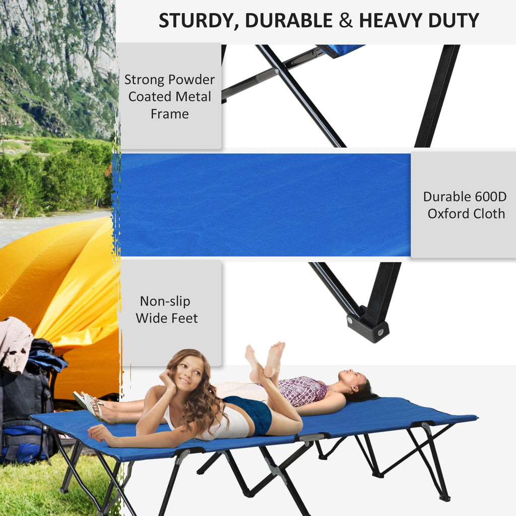 2 Person Folding Camping Cot with Carry Bag G32458
