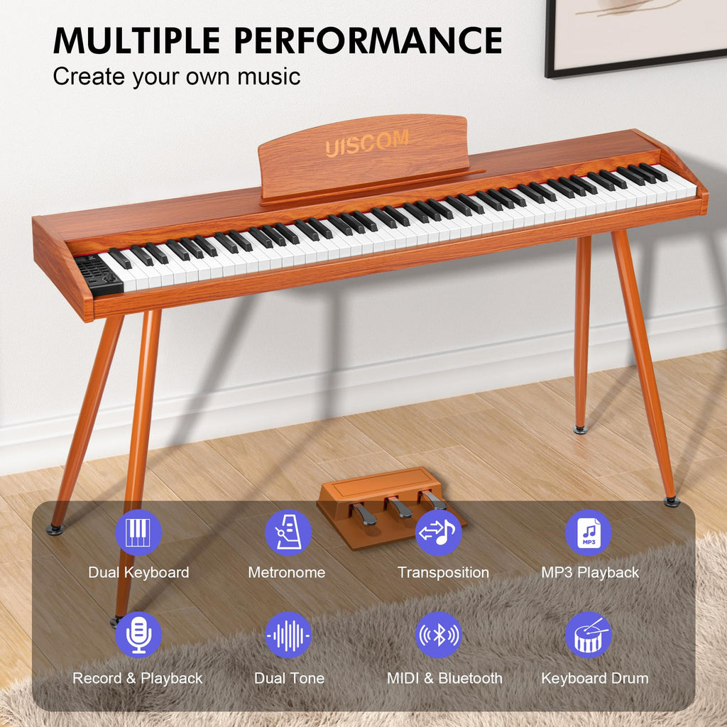 88 Key Semi-Weighted Digital Piano Keyboard J1537
