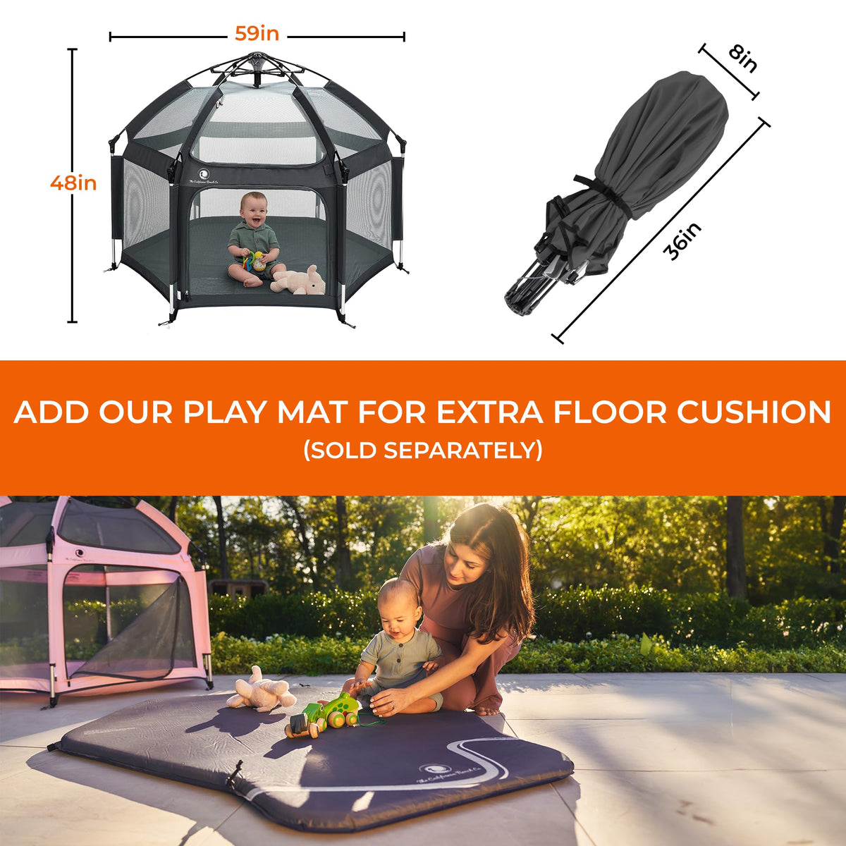 Portable Baby Playpen with Canopy G18208