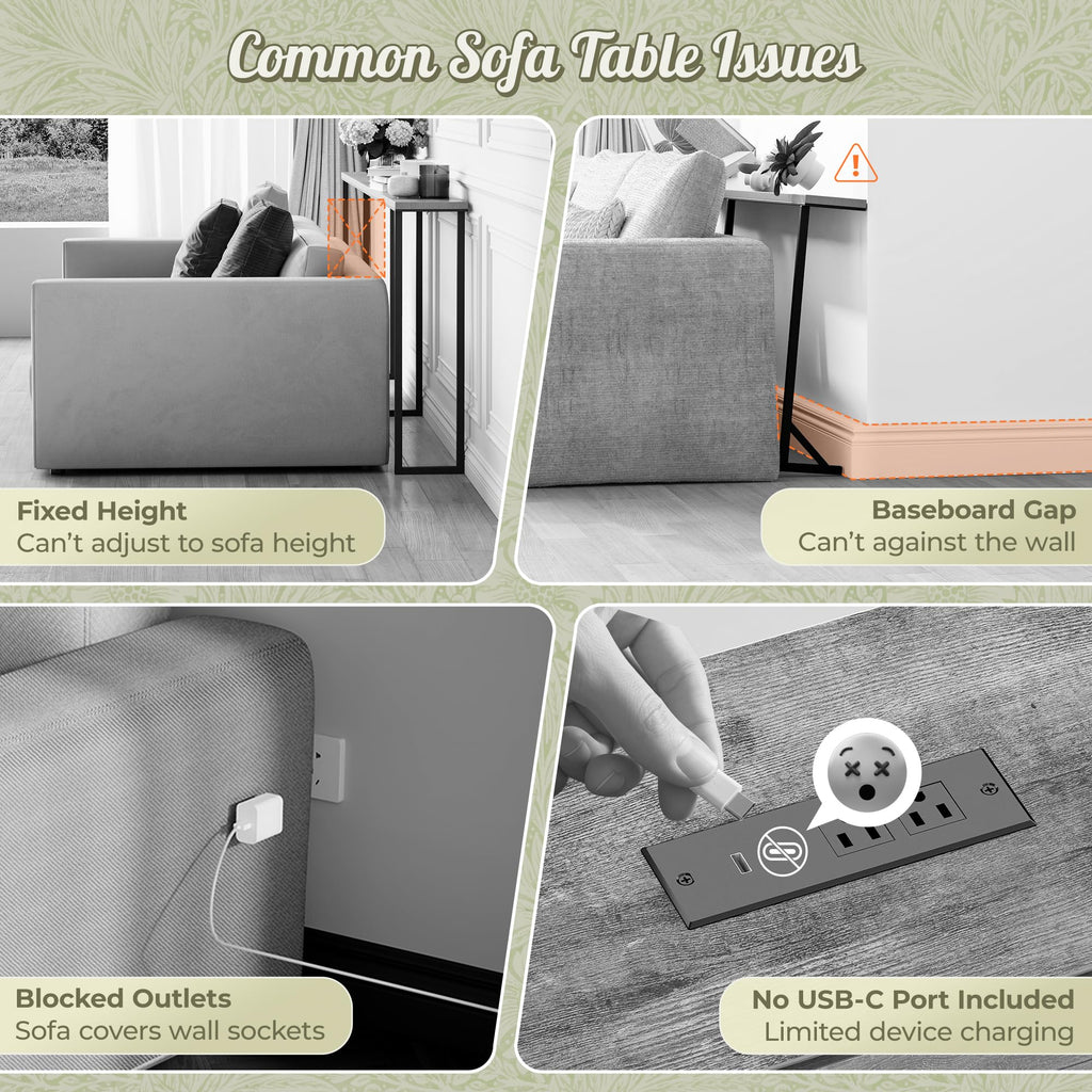 Sofa Table with Power Outlets X98197