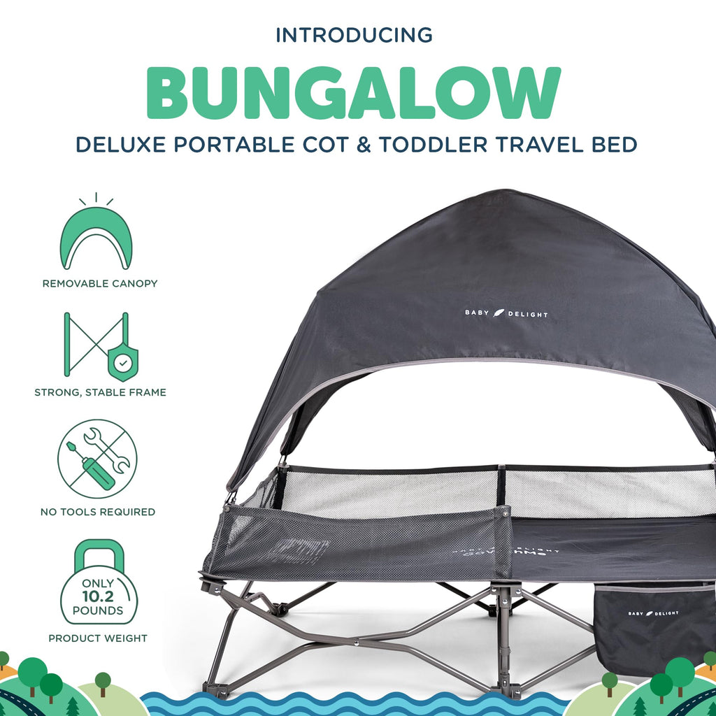 Portable Cot Grey W166405