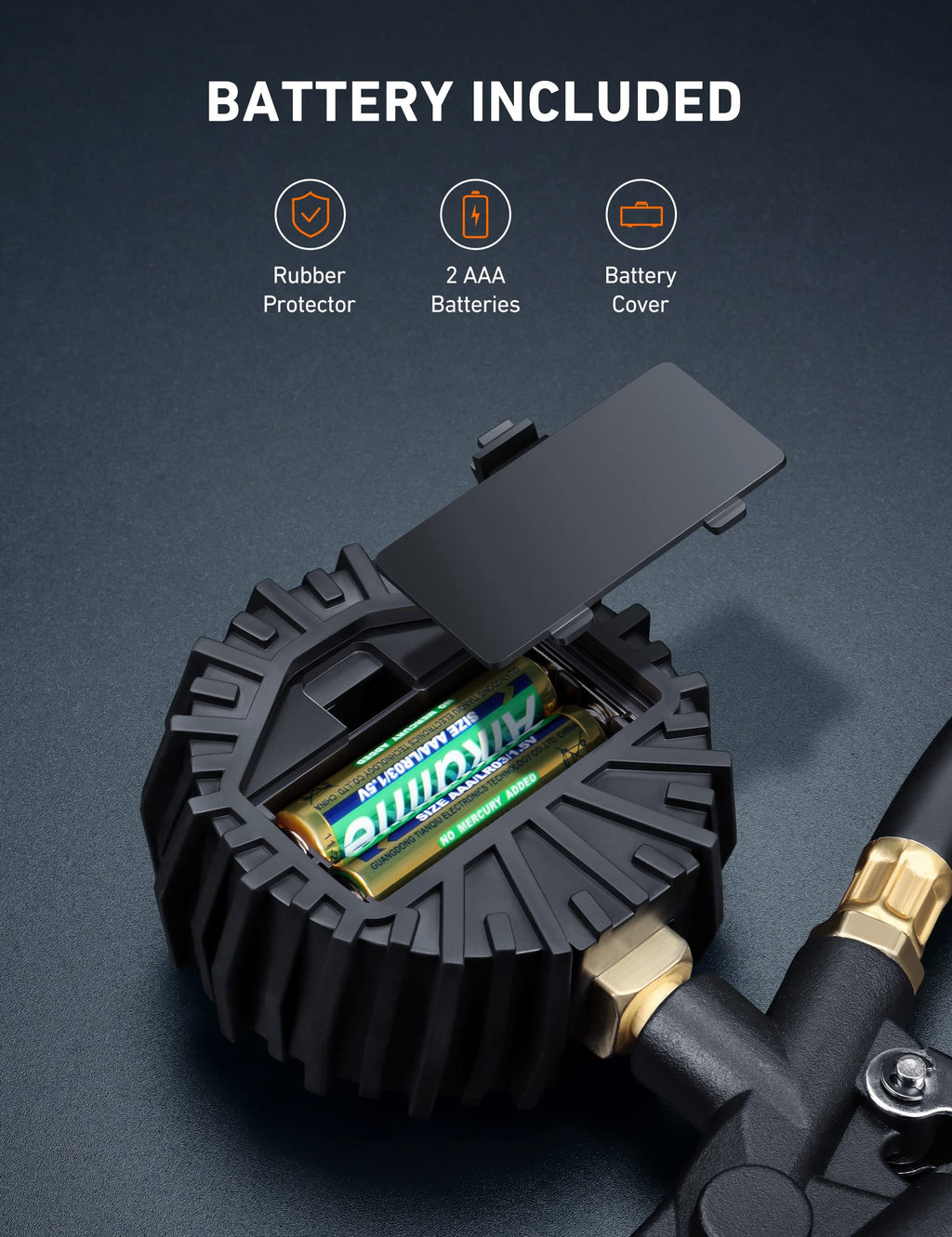 Digital Tire Pressure Gauge with Inflator 3-250 PSI U78226
