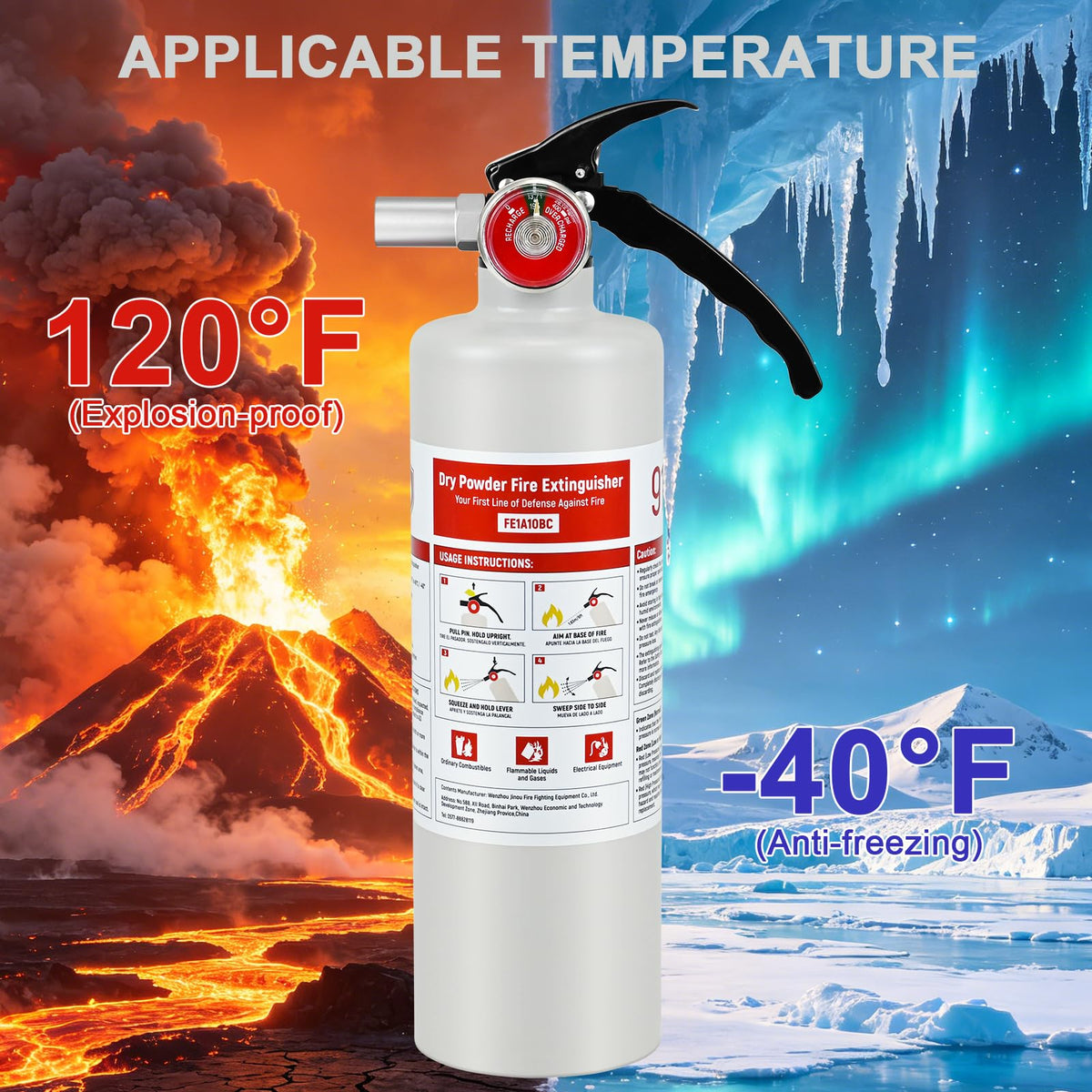 2.5 lb ABC Dry Chemical Fire Extinguisher B16185