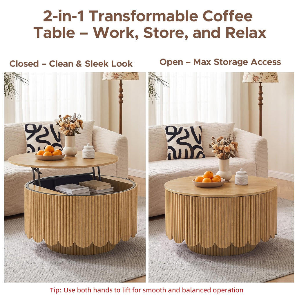 Lift Top Coffee Table with Storage X254