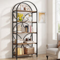 75 Inch Tall Arched 5-Tier Bookshelf U405100