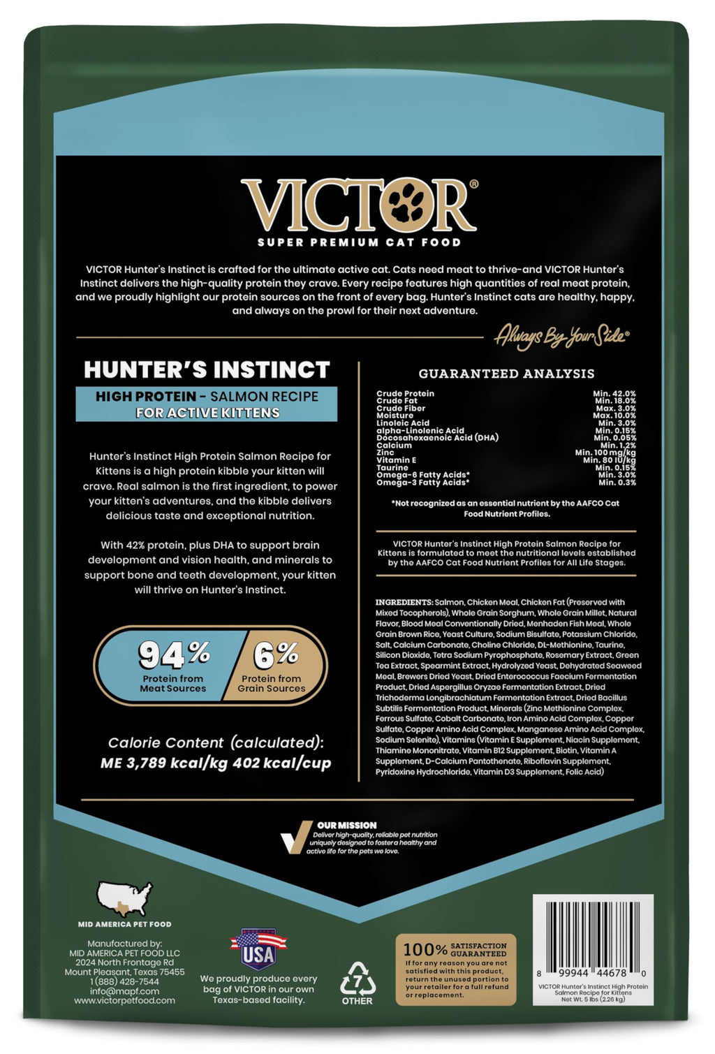 High Protein Salmon Recipe for Kittens, 5lb N8923