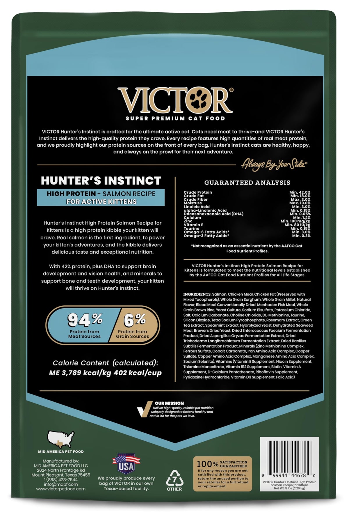 High Protein Salmon Recipe for Kittens, 5lb N8923