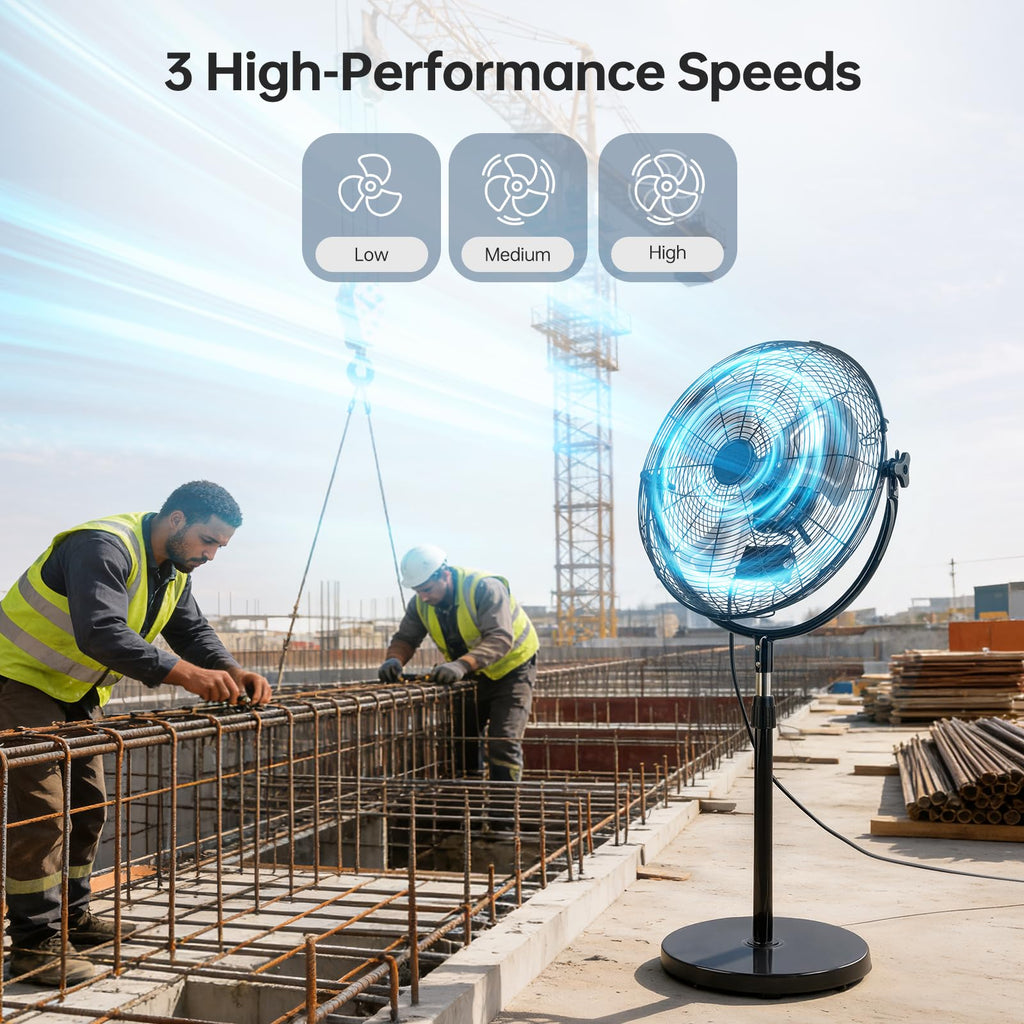 18 Inch Heavy Duty High Velocity Pedestal Fan S3043