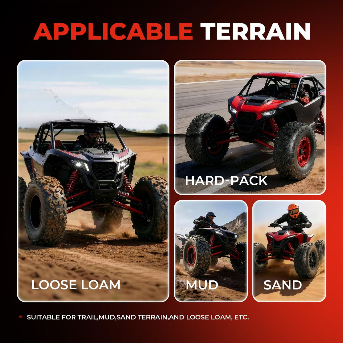 19x7-8 ATV/UTV Tires Set of 2 V706