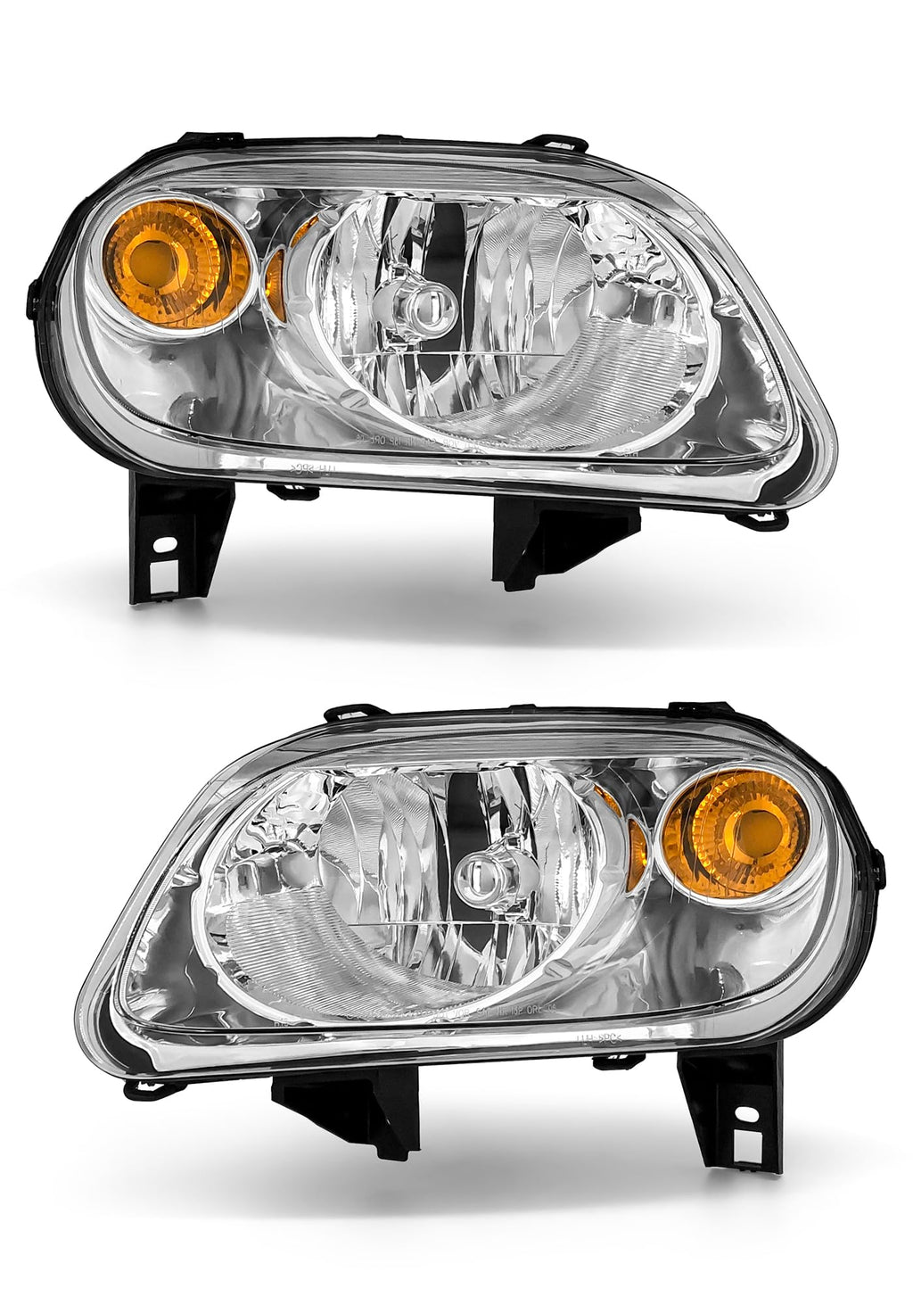 Chrome Headlights Assembly Pair I6450
