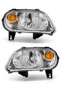 Chrome Headlights Assembly Pair I6450