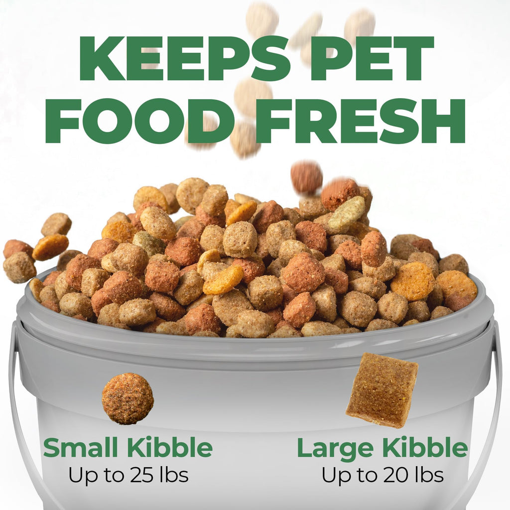 Airtight Pet Food Storage Container 25 lbs Grey F30902