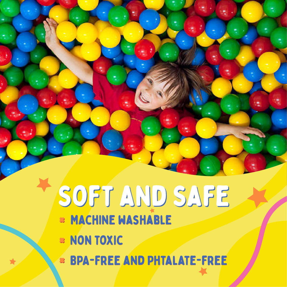 200 Count Plastic Ball Pit Balls K529115