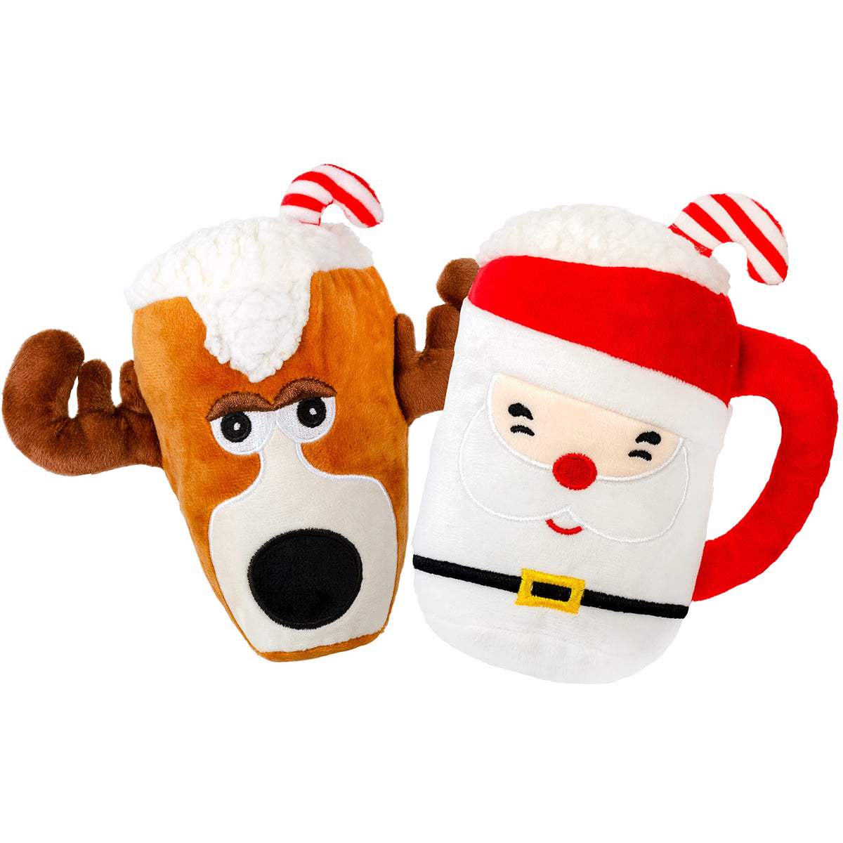 Plush Dog Chew Toy with Squeaker 2 Pcs A552