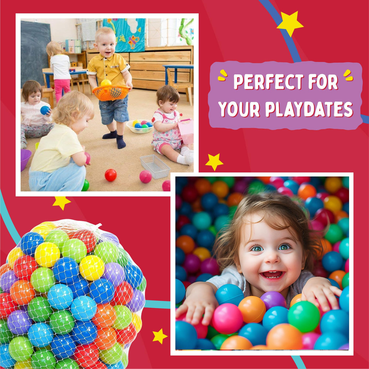 200 Count Plastic Ball Pit Balls K529115