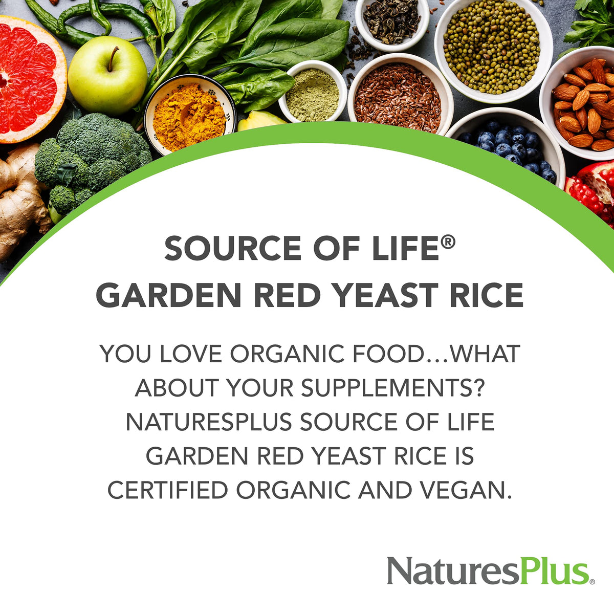 Red Yeast Rice 60 Capsules Organic Vegan Gluten Free W204666