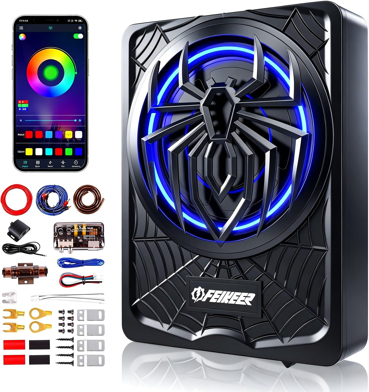 1200W Slim Underseat Subwoofer and Amp Package M932588