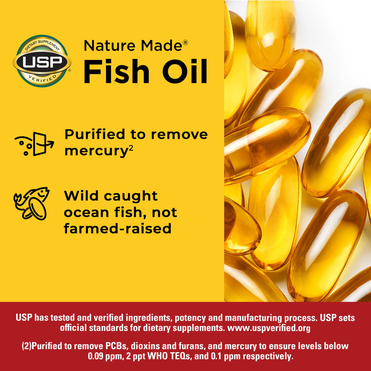 Fish Oil Omega 3 Supplements 1000mg Softgels J895970