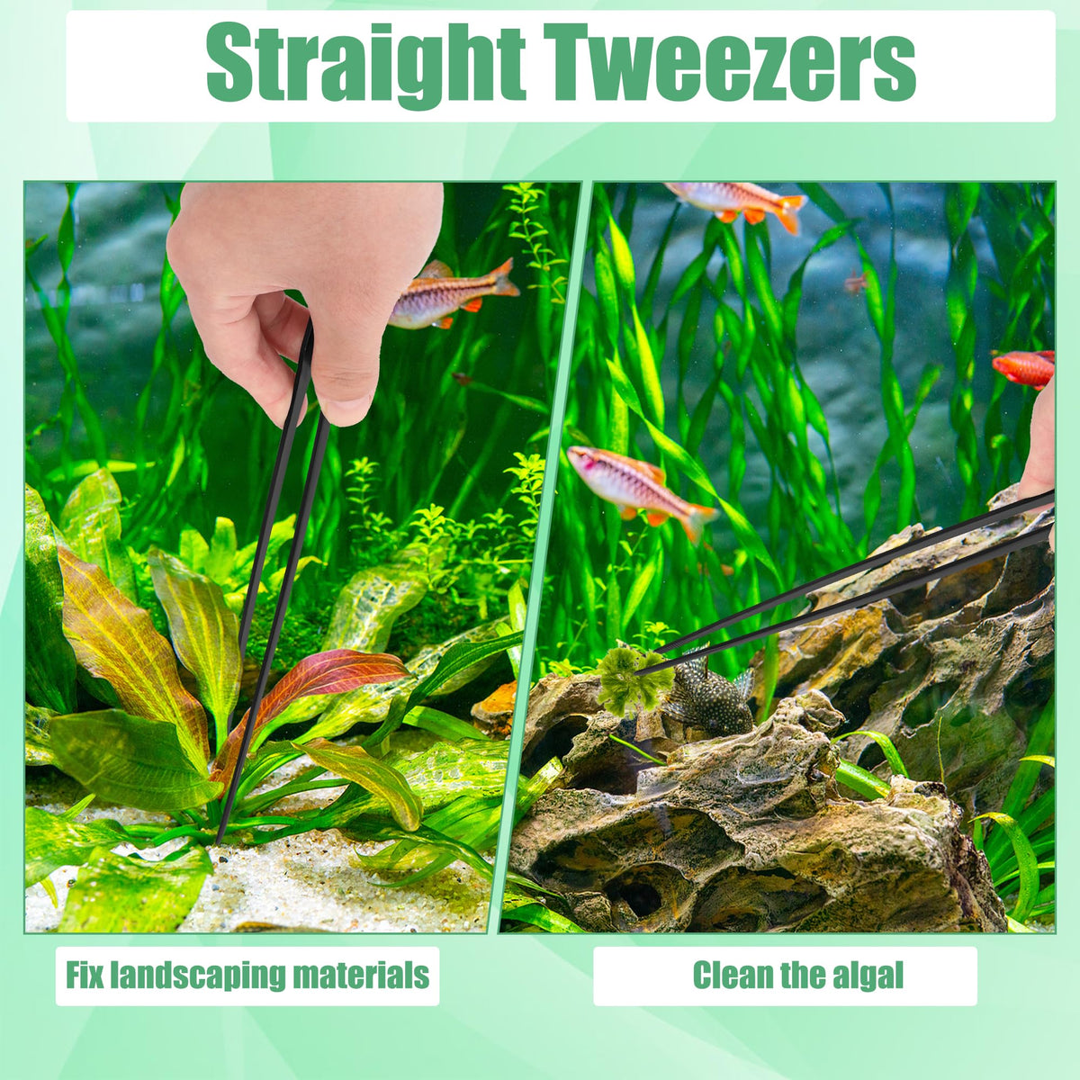 4 in 1 Stainless Steel Aquarium Aquascape Tools Kit F618