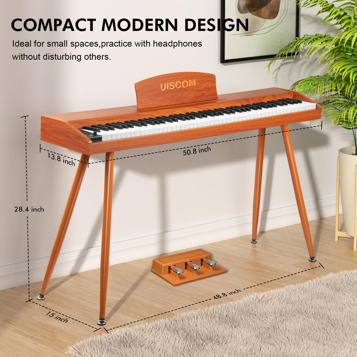 88 Key Semi-Weighted Digital Piano Keyboard J1537