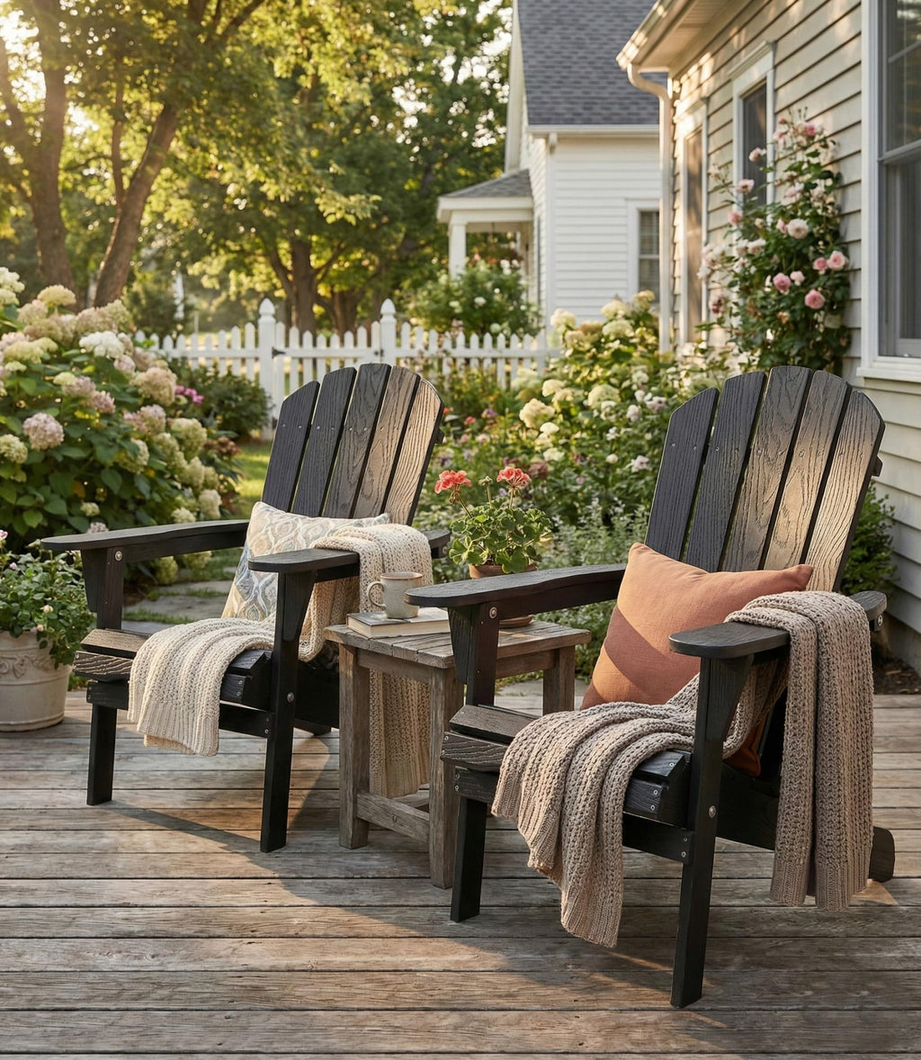 Folding Solid Cedar Wood Adirondack Chair R1188