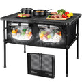 Folding Camping Table with Storage and Cooler Bag K6845