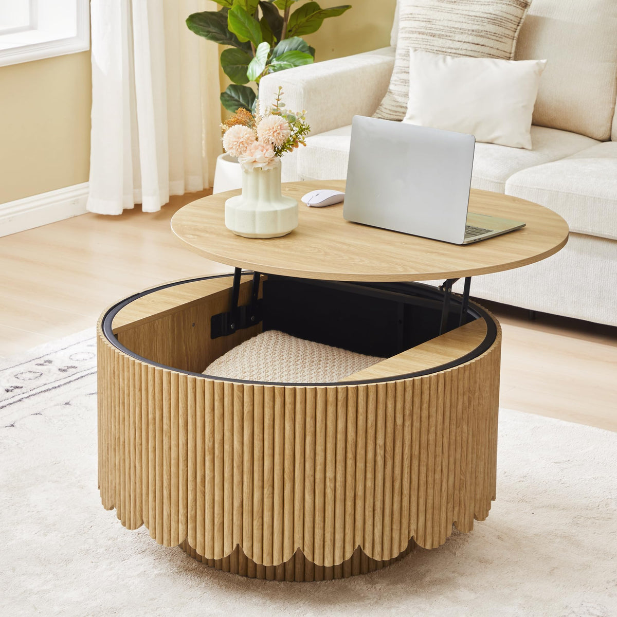 Lift Top Coffee Table with Storage X254